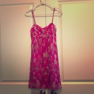 I-N-C pink silk dress